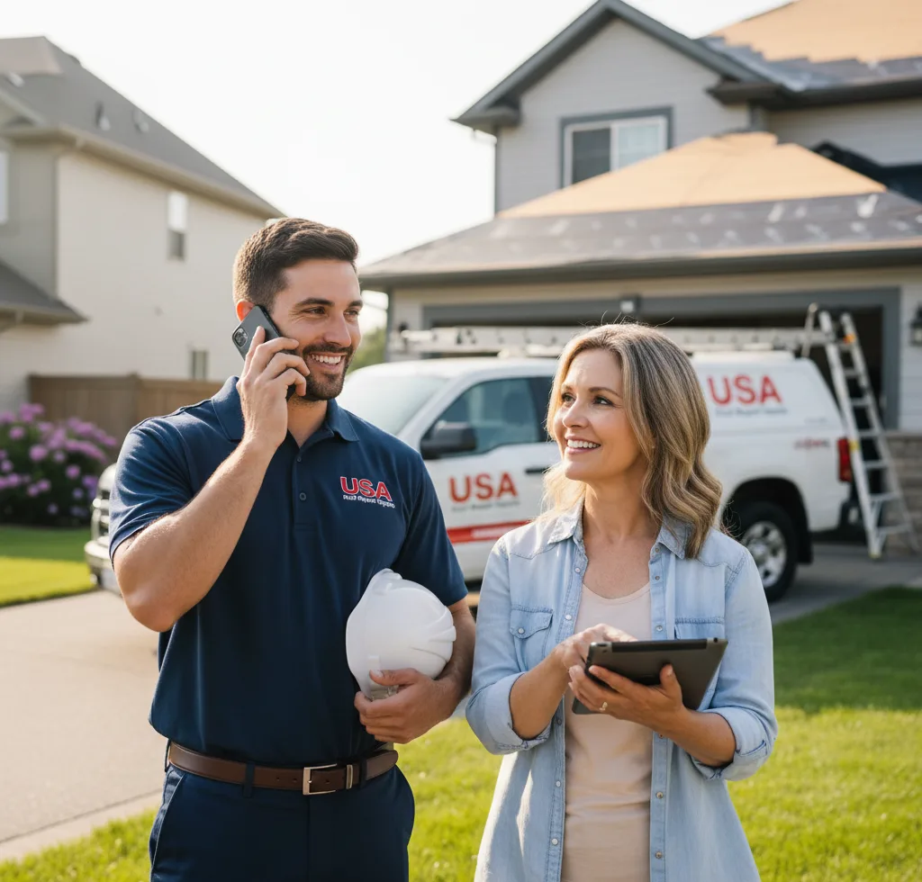 USA Roof Repair Experts customer support in Clinton